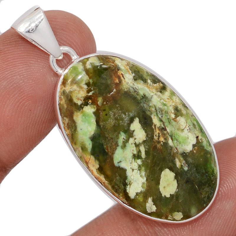 1.7" Chrome Chalcedony Pendants - CCDP277
