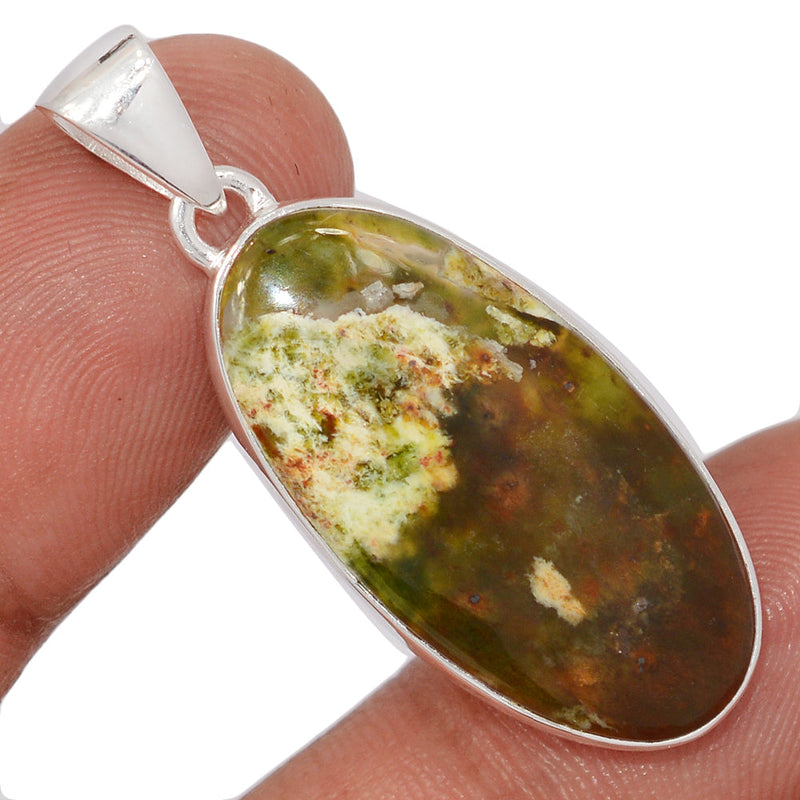 1.6" Chrome Chalcedony Pendants - CCDP282