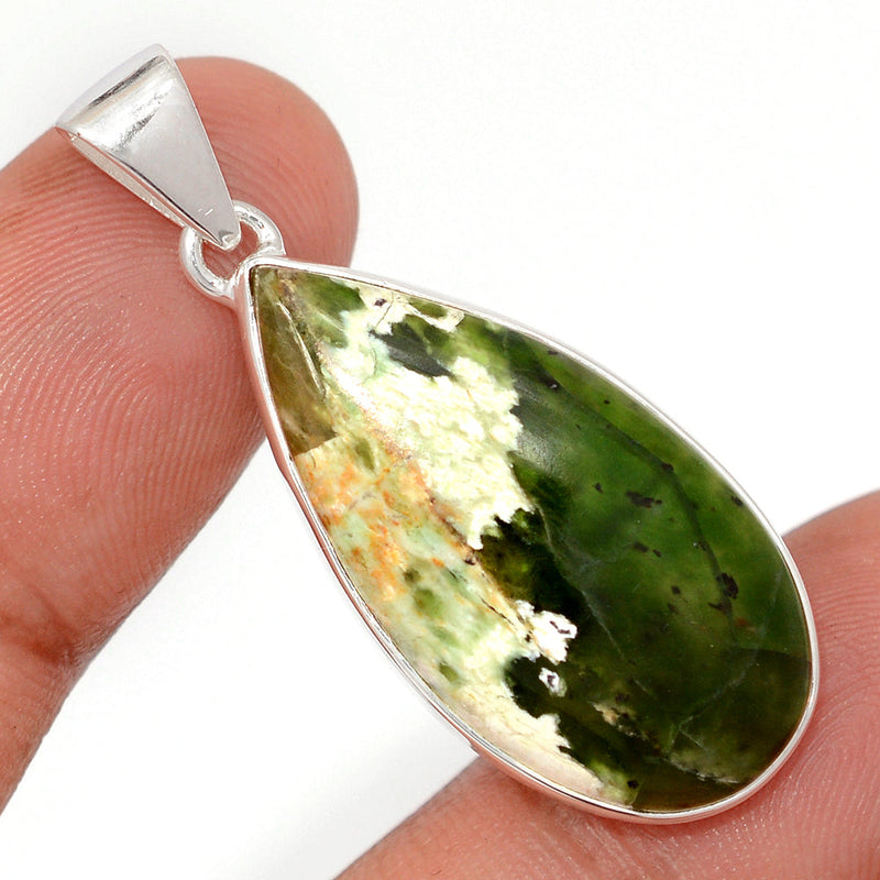 1.6" Chrome Chalcedony Pendants - CCDP299