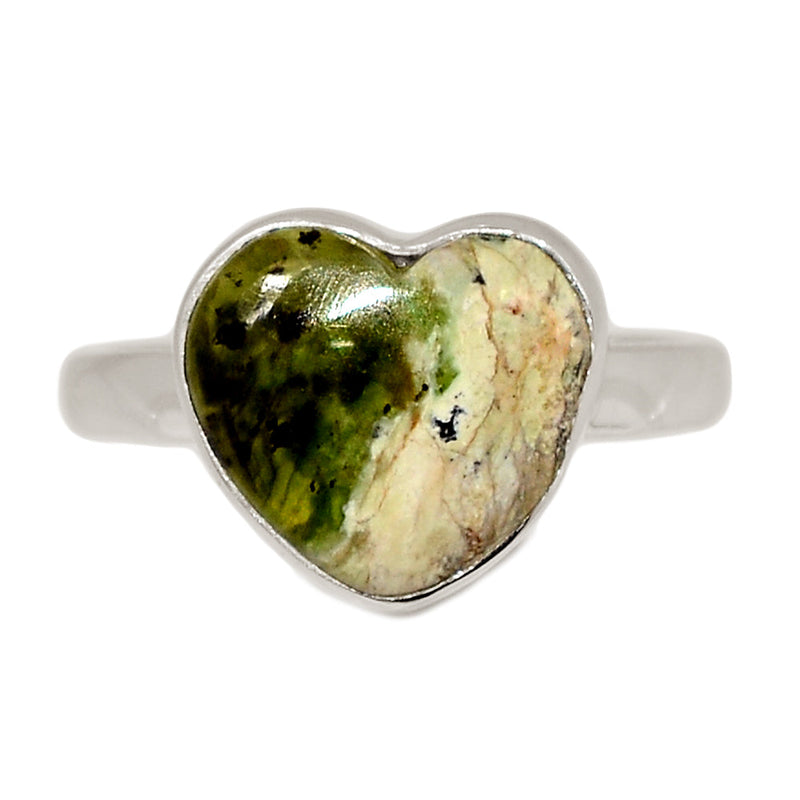 Heart - Chrome Chalcedony Ring - CCDR280