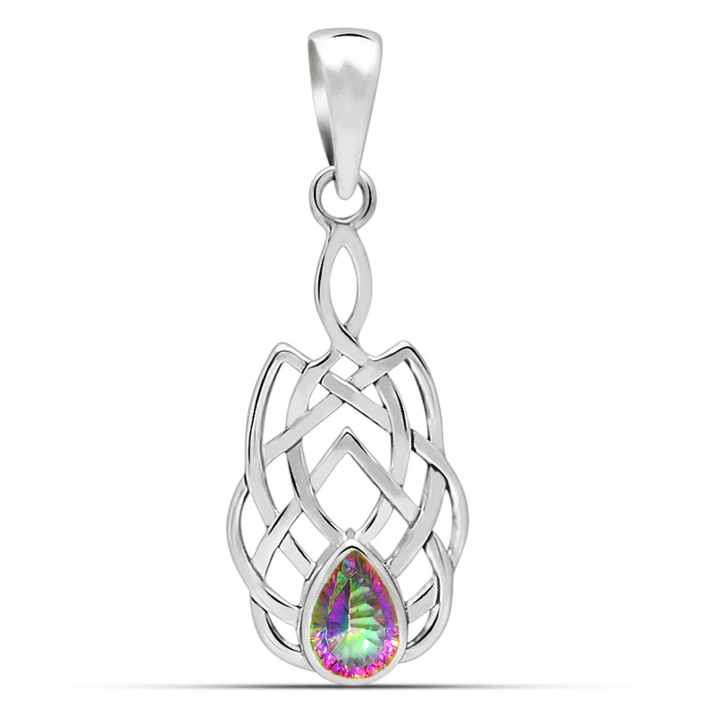 6*4 MM Pear - Celtic Design - Mystic Topaz Pendants - CCP507-MT Catalogue