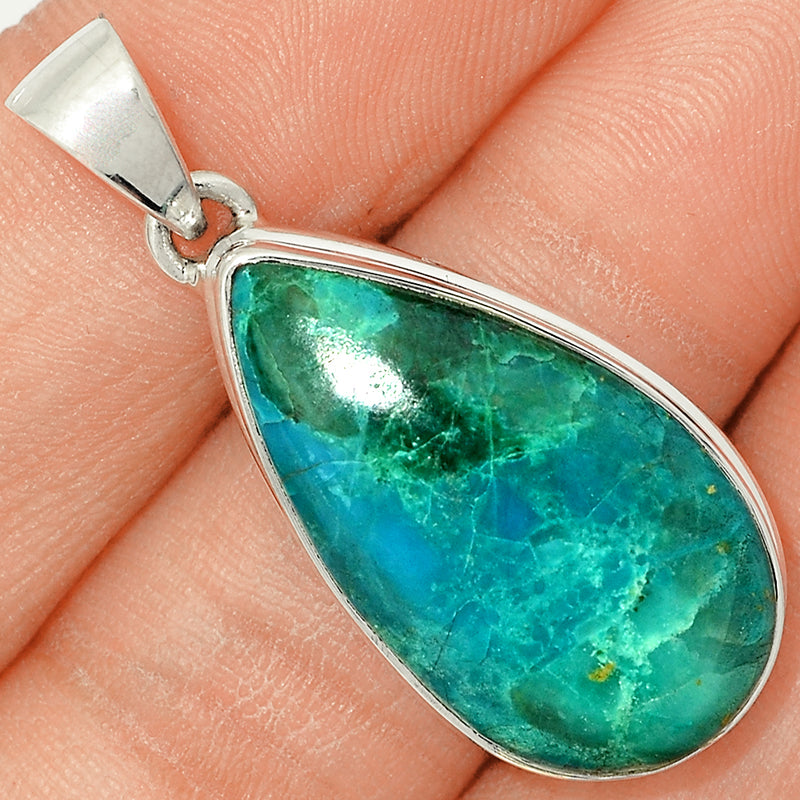 1.5" Chrysocolla Peru Pendants - CCPP929