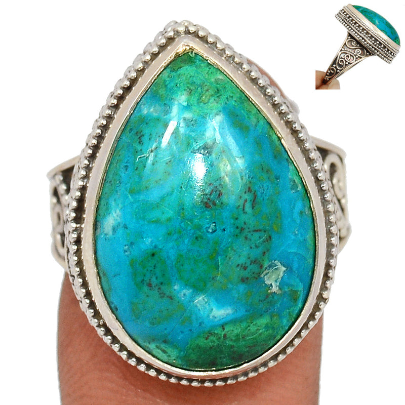 Fine Filigree - Chrysocolla Peru Ring - CCPR720