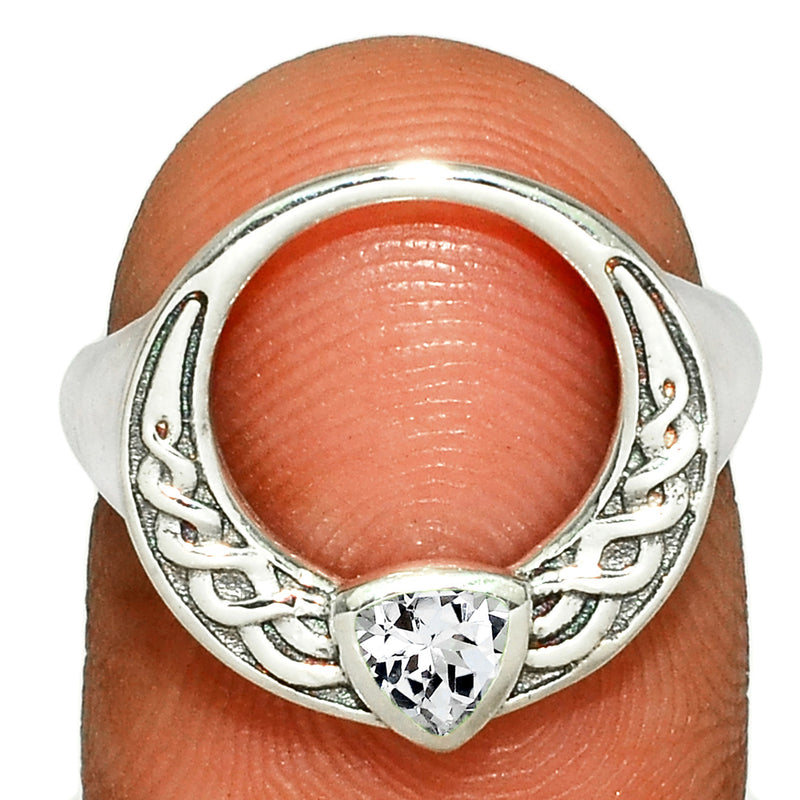 Celtic - White Topaz Ring - CCR505-WT Catalogue