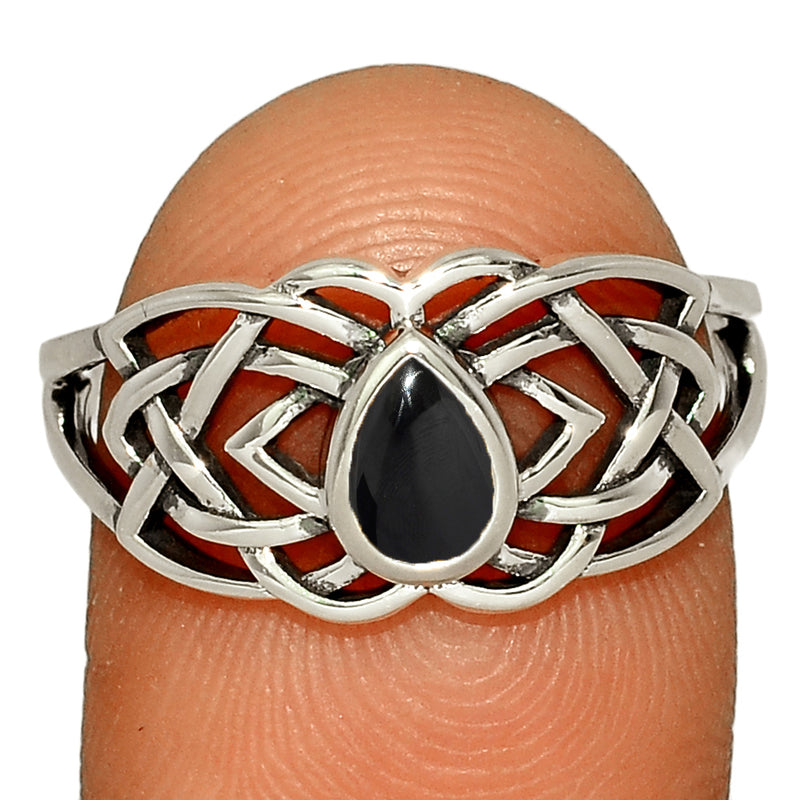 Celtic Design - Black Onyx Ring - CCR508-BO Catalogue