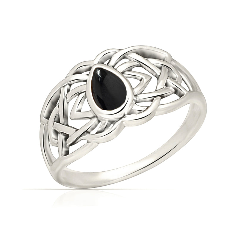 Celtic Design - Black Onyx Ring - CCR508-BO Catalogue
