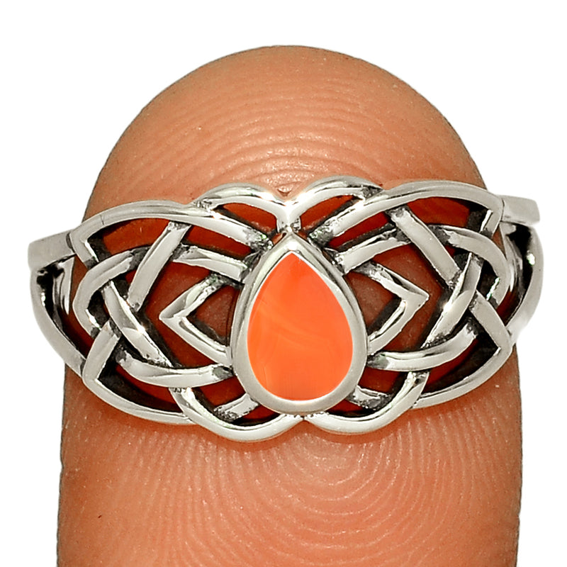 Celtic Design - Carnelian Ring - CCR508-CRN Catalogue