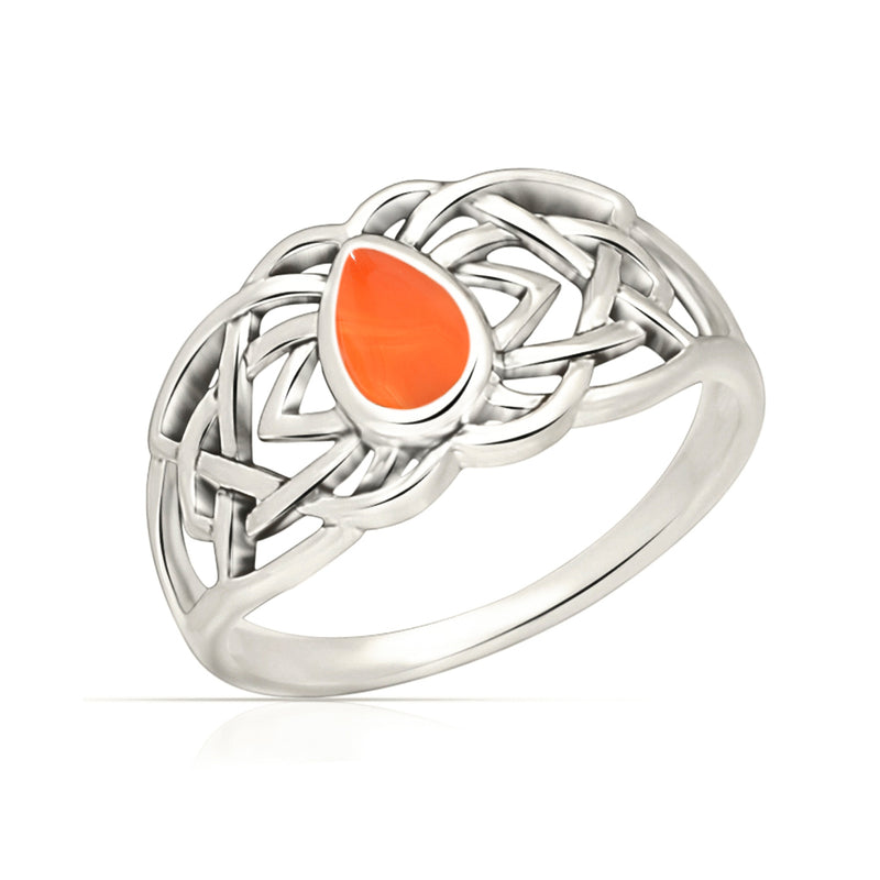 Celtic Design - Carnelian Ring - CCR508-CRN Catalogue