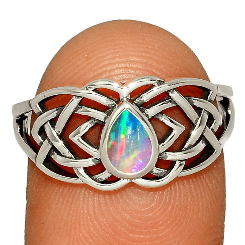 Celtic Design - Ethiopian Opal Ring - CCR508-EO Catalogue