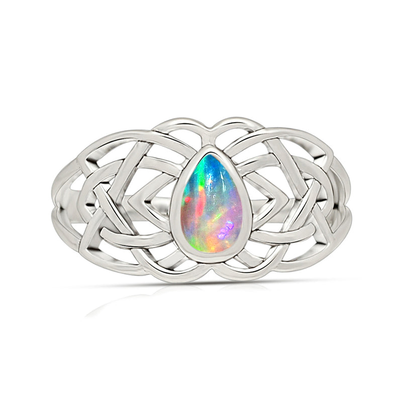 Celtic Design - Ethiopian Opal Ring - CCR508-EO Catalogue