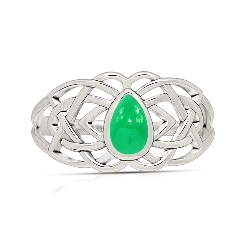 Celtic Design - Green Onyx Ring - CCR508-GO Catalogue