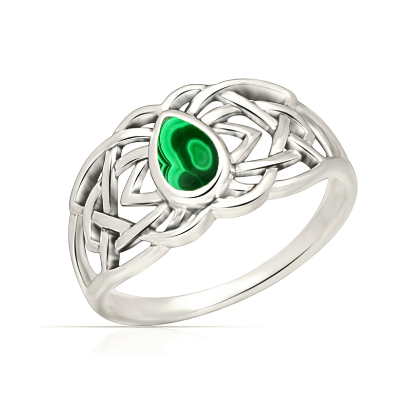 Celtic Design - Malachite Ring - CCR508-MLA Catalogue