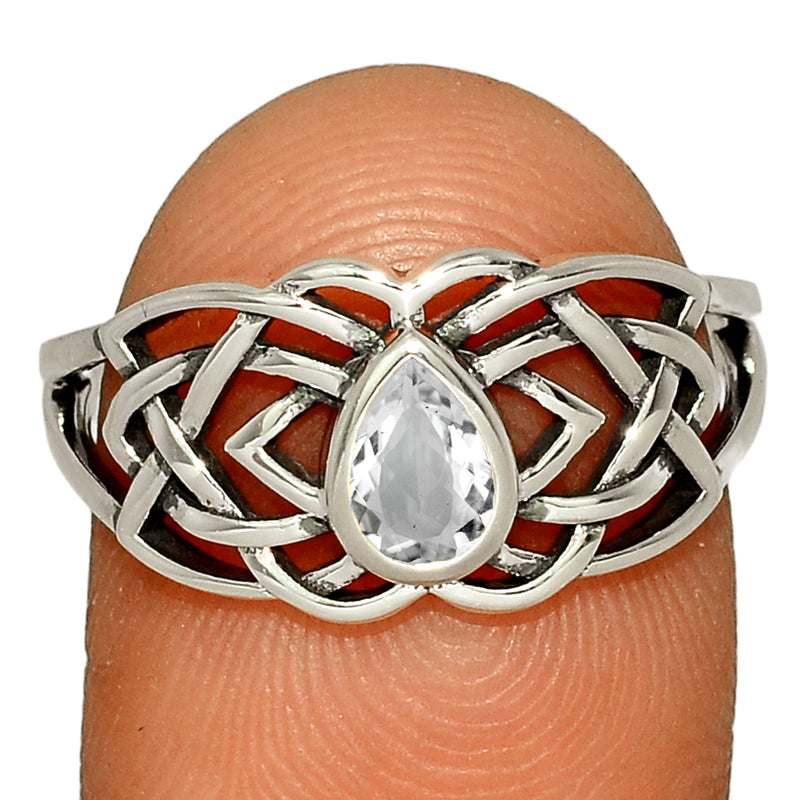 Celtic Design - Petalite Faceted Ring - CCR508-PTF Catalogue
