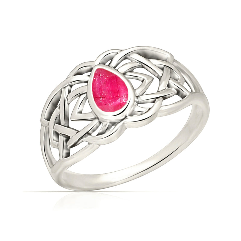 Celtic Design - Ruby Ring - CCR508-R Catalogue