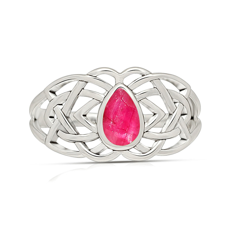 Celtic Design - Ruby Ring - CCR508-R Catalogue