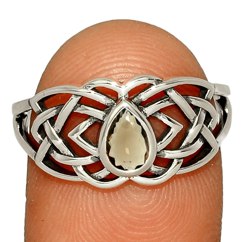 Celtic Design - Smokey Quartz Ring - CCR508-SQ Catalogue