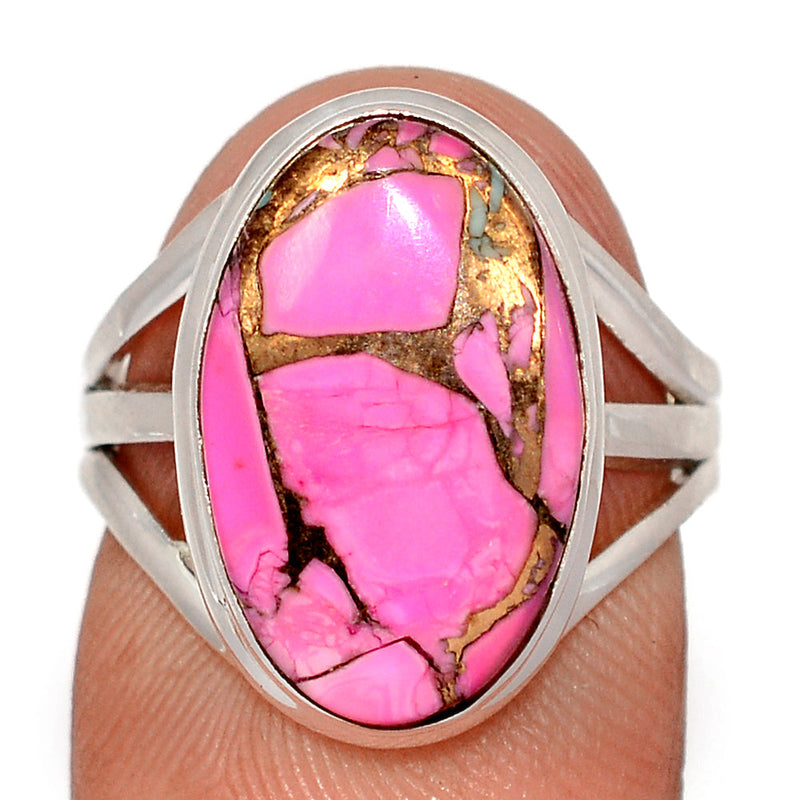 Cotton Candy Dahlia Turquoise Ring - CCTR68