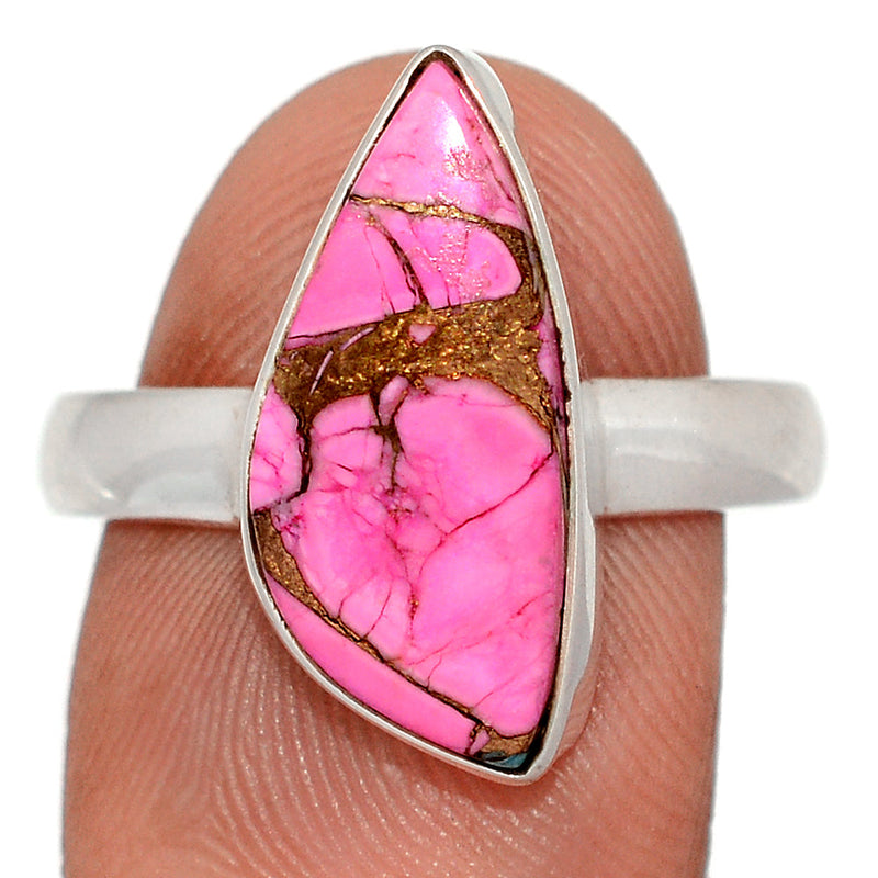Cotton Candy Dahlia Turquoise Ring - CCTR82