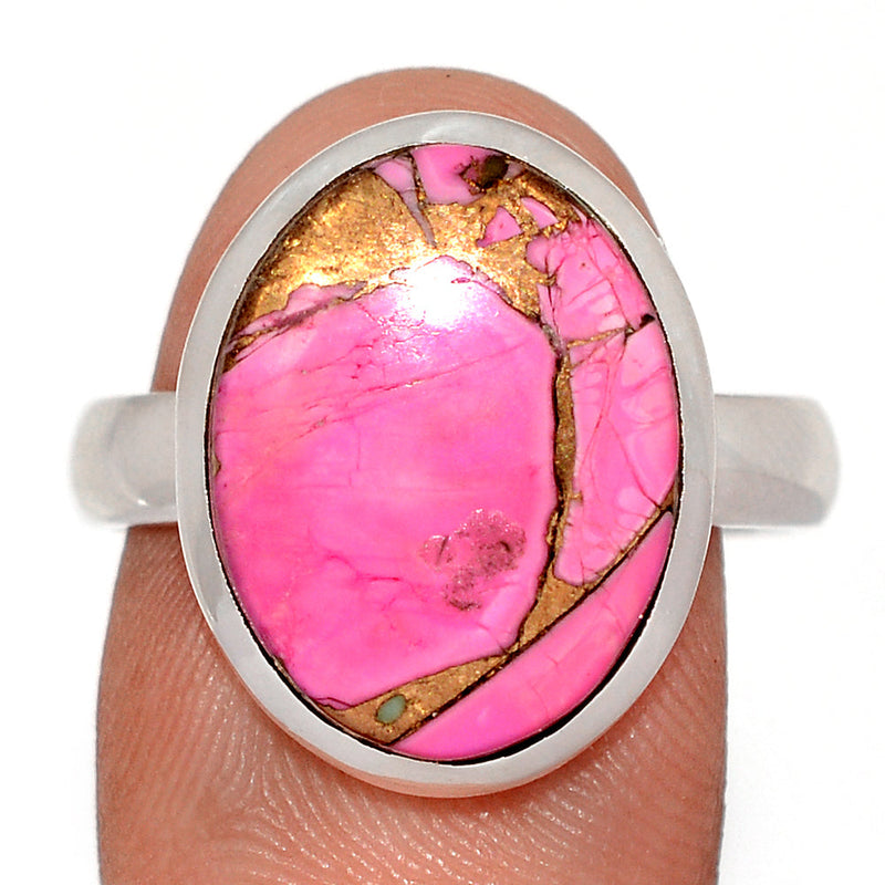 Cotton Candy Dahlia Turquoise Ring - CCTR85