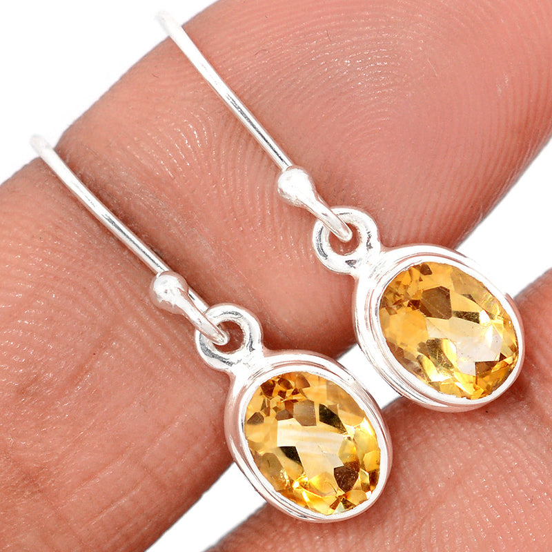 1" Citrine Earrings - CITE1868