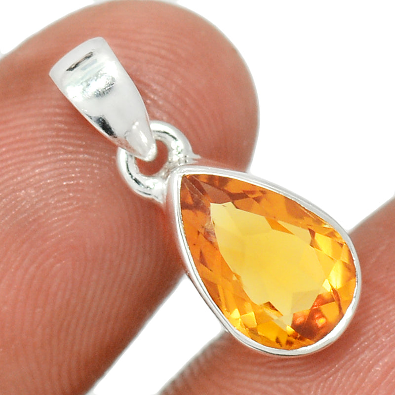 0.8" Mandarin Citrine Pendants - CITP2425