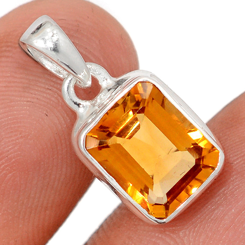 0.8" Mandarin Citrine Pendants - CITP2457