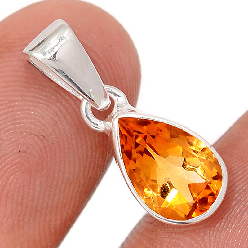 0.8" Mandarin Citrine Pendants - CITP2460