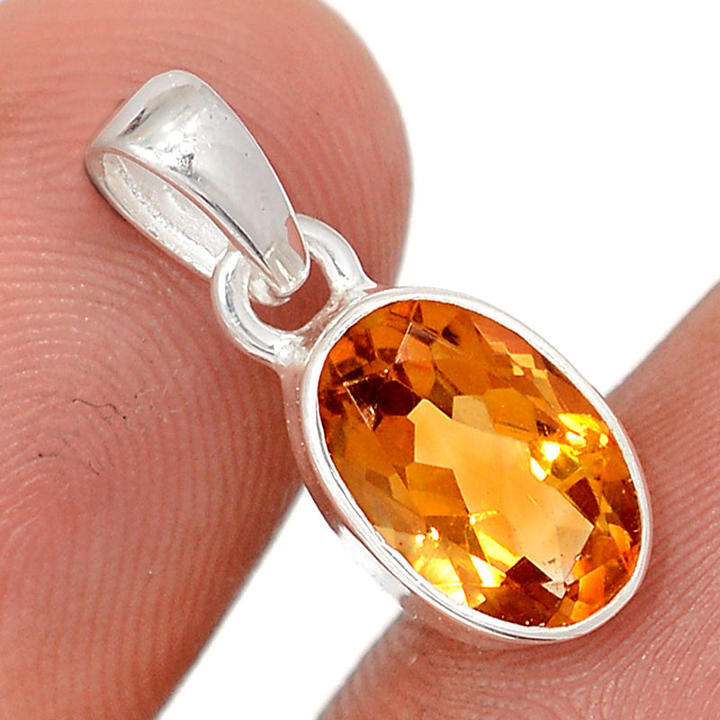 0.7" Mandarin Citrine Pendants - CITP2461