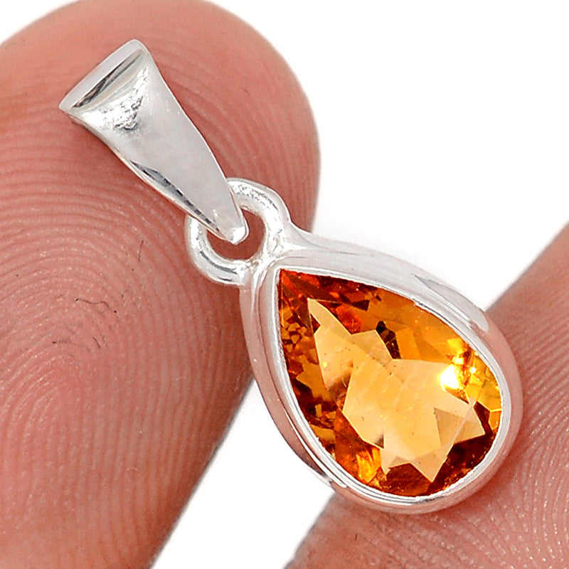 0.8" Mandarin Citrine Pendants - CITP2462