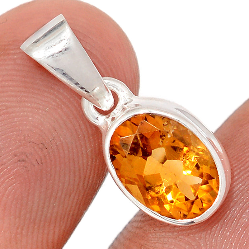 0.8" Mandarin Citrine Pendants - CITP2465