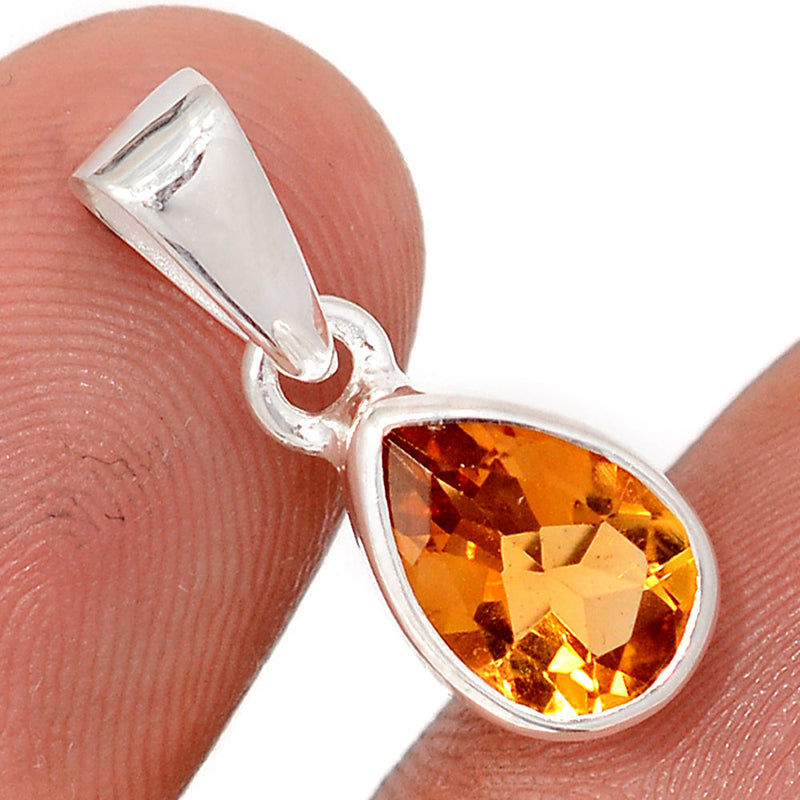 0.8" Mandarin Citrine Pendants - CITP2467