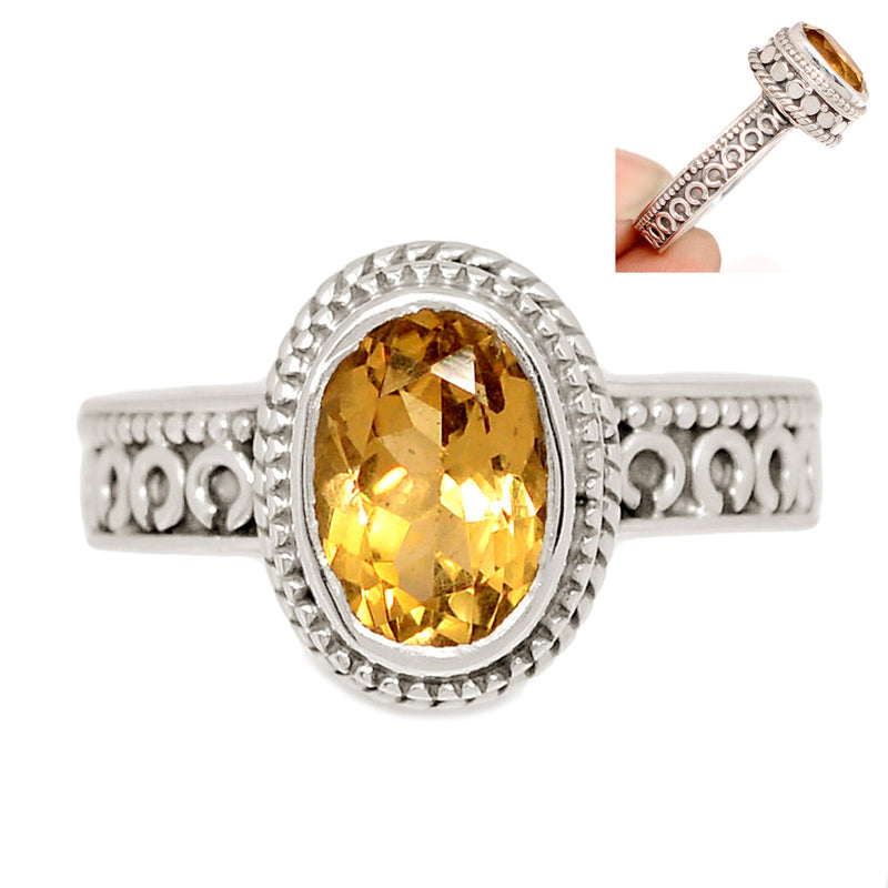 Fine Filigree - Citrine Ring - CITR1491
