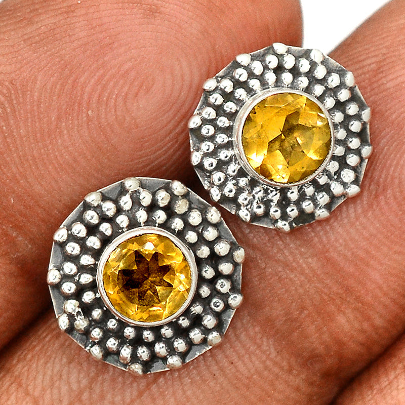 Filigree - Citrine Studs - CITS906