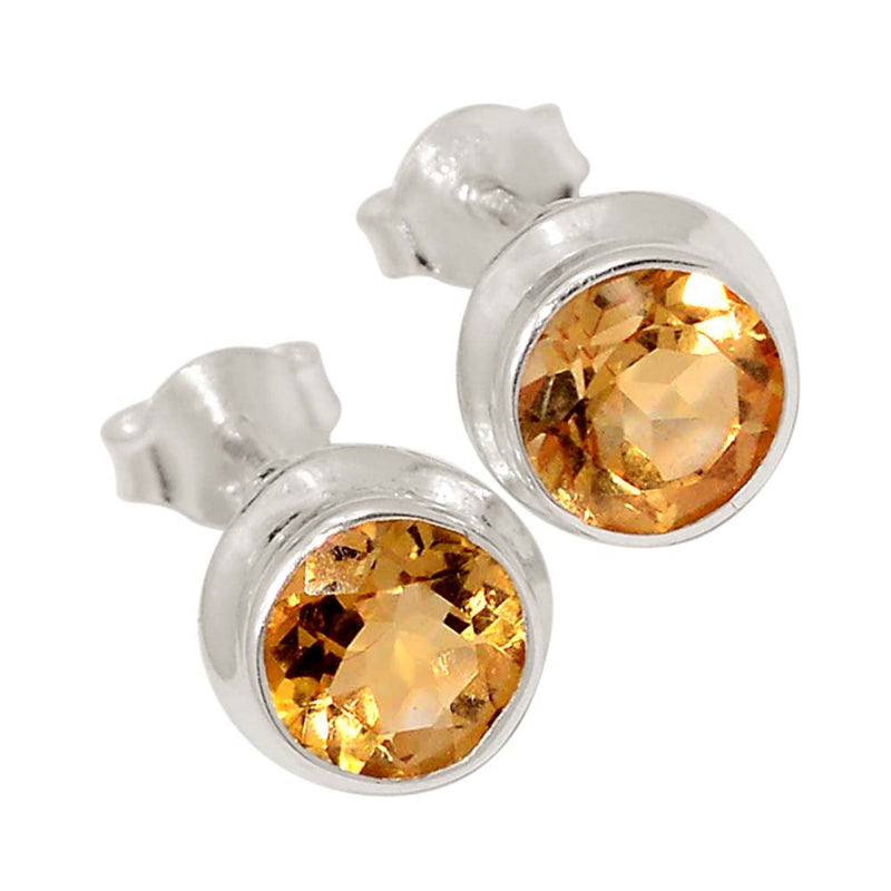 Mandarin Citrine Studs - CITS922
