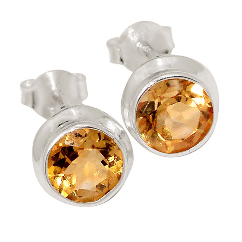 Mandarin Citrine Studs - CITS923