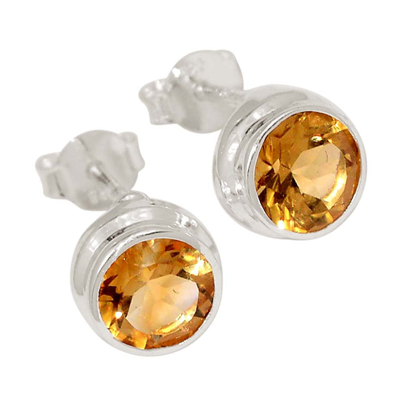 Mandarin Citrine Studs - CITS925
