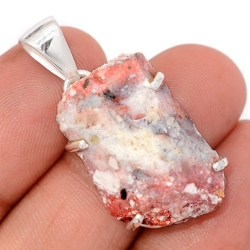 1.5" Claw - Cinnabar Rough Pendants - CNRP50