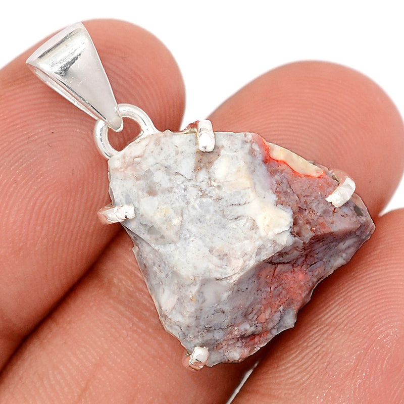 1.2" Claw - Cinnabar Rough Pendants - CNRP54