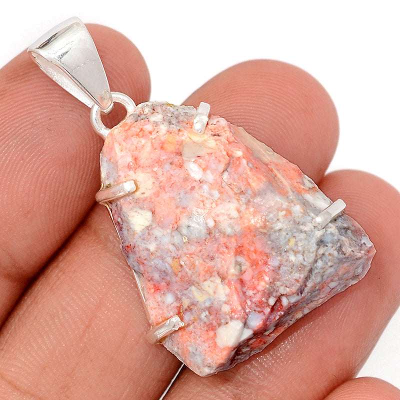 1.6" Claw - Cinnabar Rough Pendants - CNRP57