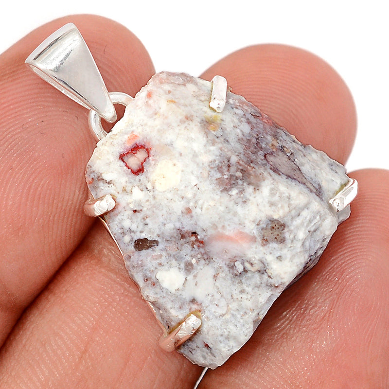 1.2" Claw - Cinnabar Rough Pendants - CNRP59