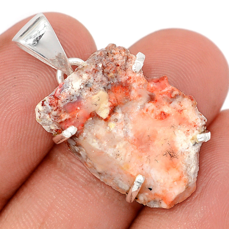 1.2" Claw - Cinnabar Rough Pendants - CNRP65