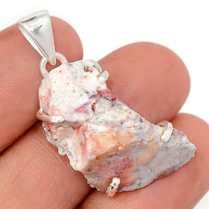 1.5" Claw - Cinnabar Rough Pendants - CNRP66