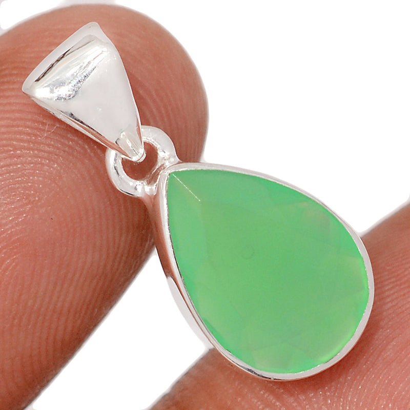 1" Chrysoprase Faceted Pendants - CPFP200