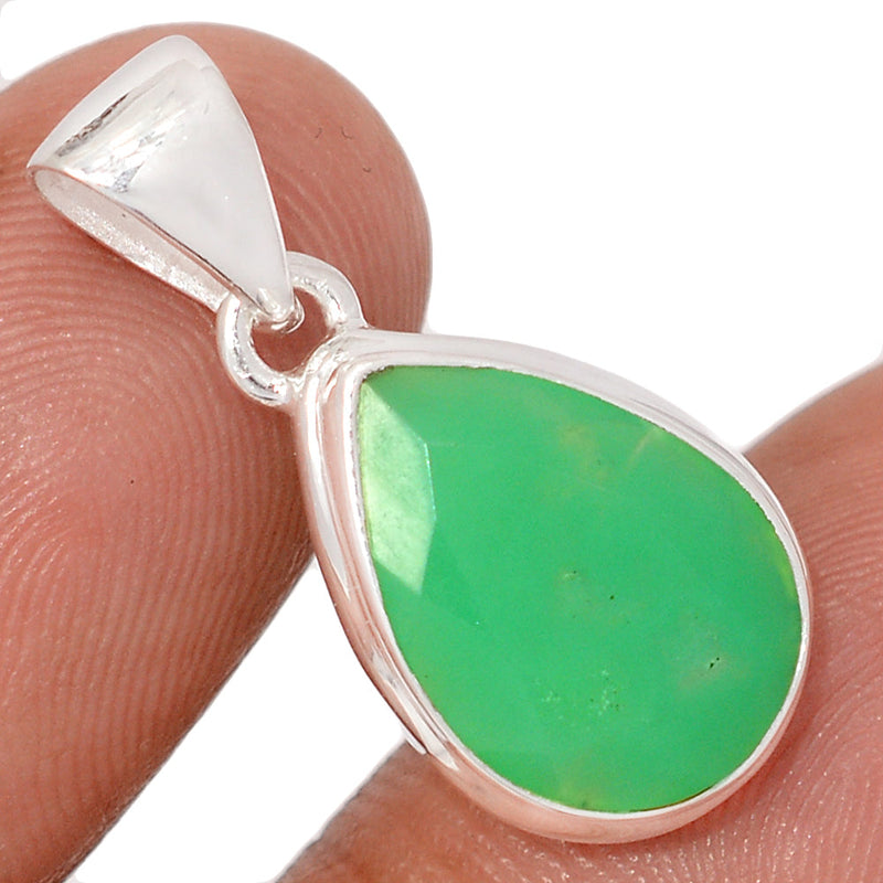 1.1" Chrysoprase Faceted Pendants - CPFP208