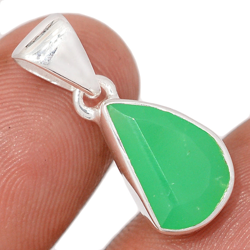 1" Chrysoprase Faceted Pendants - CPFP210