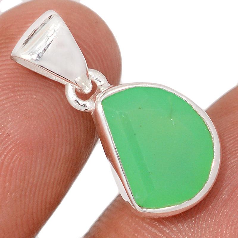 0.8" Chrysoprase Faceted Pendants - CPFP216