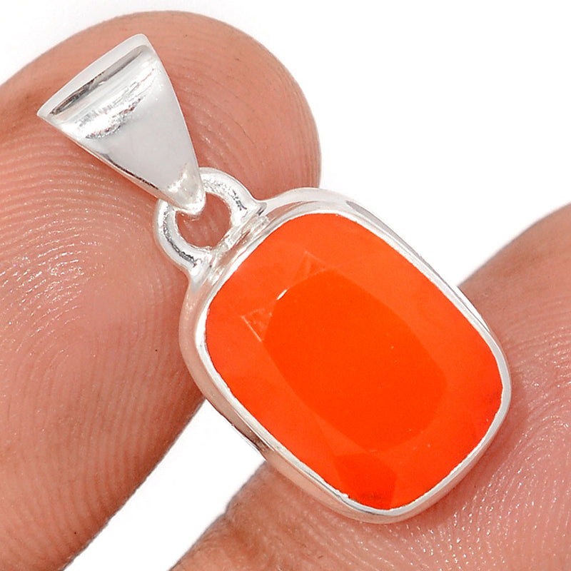 1" Carnelian Faceted Pendants - CRFP208