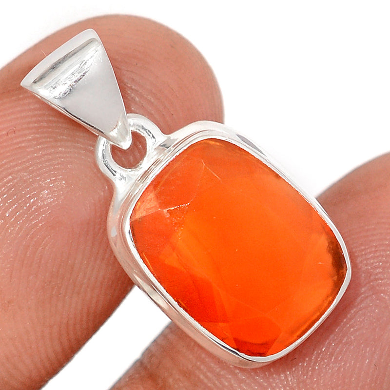 1" Carnelian Faceted Pendants - CRFP209
