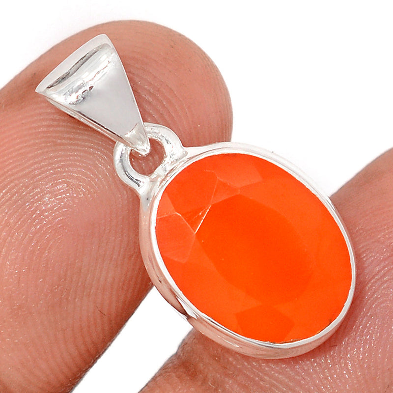 1" Carnelian Faceted Pendants - CRFP210