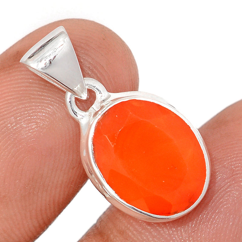 1" Carnelian Faceted Pendants - CRFP211